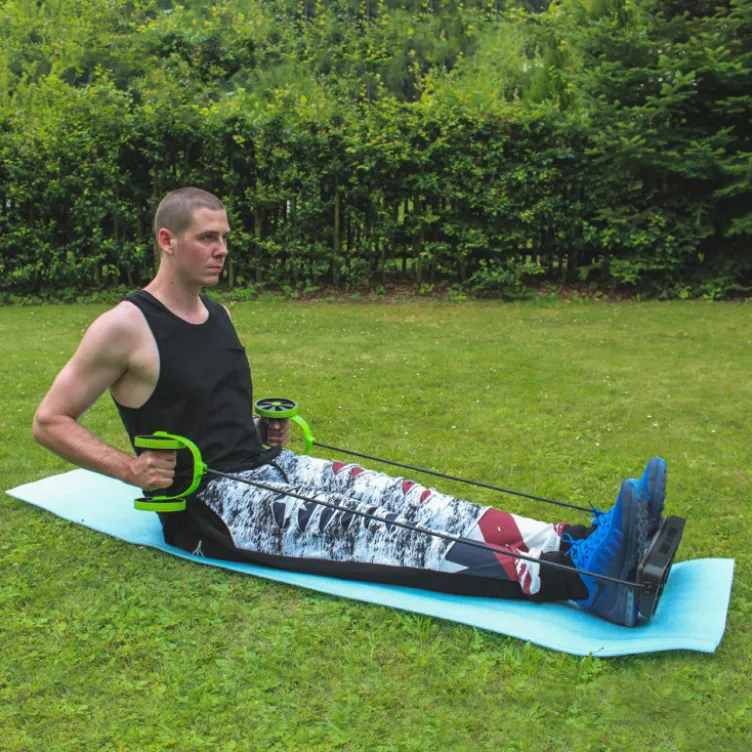 AB Roller multi-usage avec poignées mousse confortables - exercices en homegym