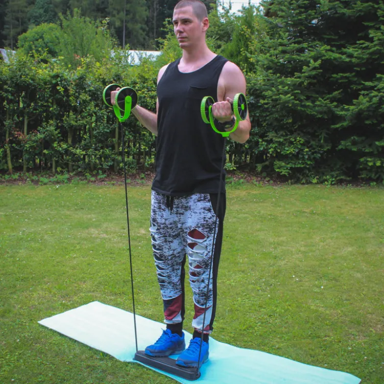 AB Roller multi-usage avec poignées mousse confortables - exercices en homegym