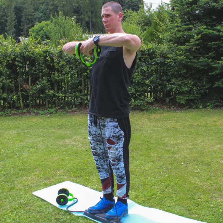 AB Roller multi-usage avec poignées mousse confortables - exercices en homegym