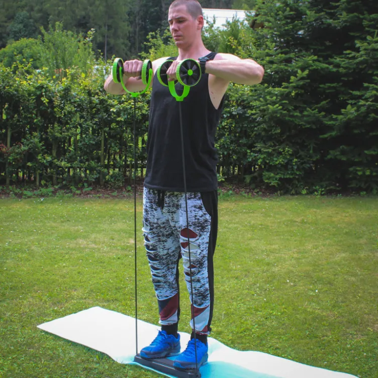 AB Roller multi-usage avec poignées mousse confortables - exercices en homegym