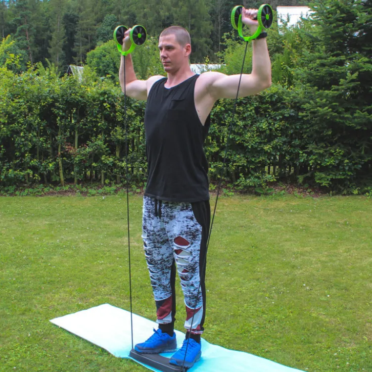 AB Roller multi-usage avec poignées mousse confortables - exercices en homegym