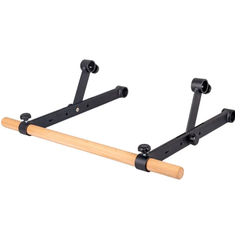 Accessoire Barre de traction en bois et acier pour espalier de musculation - Charge maximale 150 kg