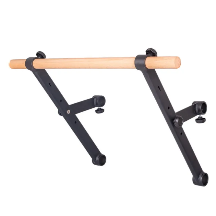 Accessoire Barre de traction en bois et acier pour espalier de musculation - Charge maximale 150 kg