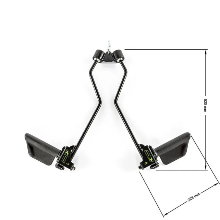Accessoire de tirage PRIME Maximum Advantage Grip pour entraînement des dorsaux et des trapèzes