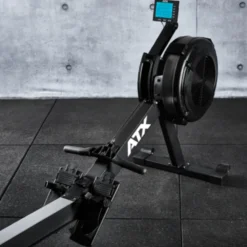 Air rower ATX fitness avec résistance à l'air réglable - Moniteur de bord
