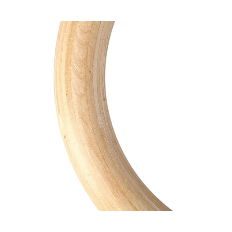 Anneaux de gym professionnels en bois avec sangles en nylon- Capacité 200 kg