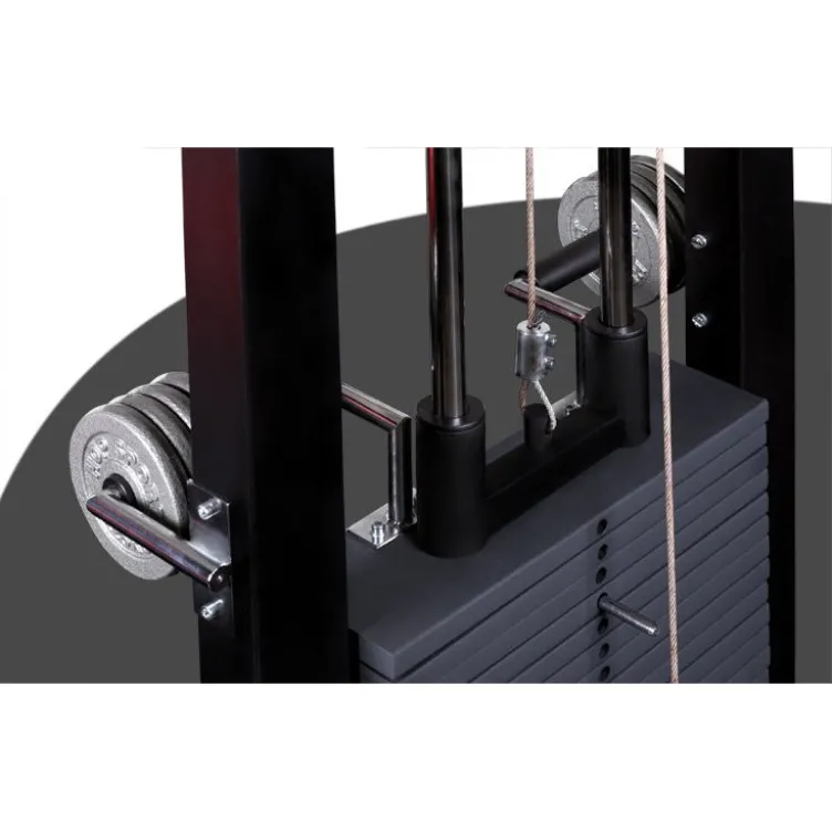 Appareil de musculation à abdominaux pour centre de fitness avec colonne de poids de 112.5 kg