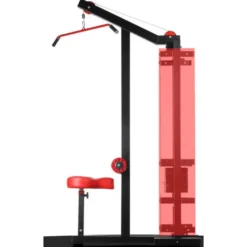 Appareil de musculation dorsaux avec poulie et colonne de poids de 112.5 kg pour salle de musculation commerciale