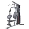 Appareil de musculation home-gym avec presse pectorale et pupitre à biceps - Colonne de poids 67.5 kg