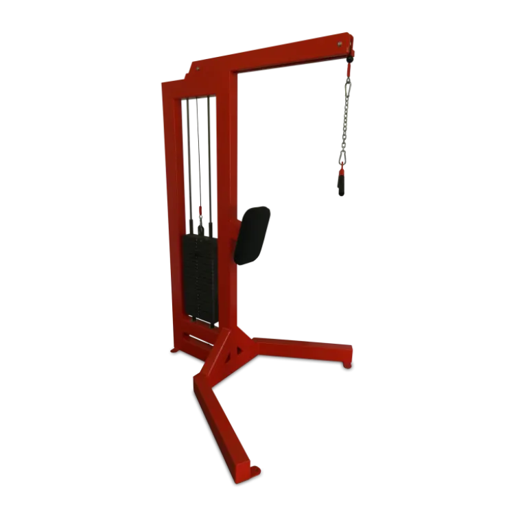 Appareil de musculation professionnel à charge guidée pour triceps - Poulie avec colonne de poids