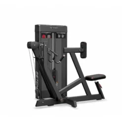 Appareil de tirage assis et convergent avec colonne de poids pour salles de musculation commerciales