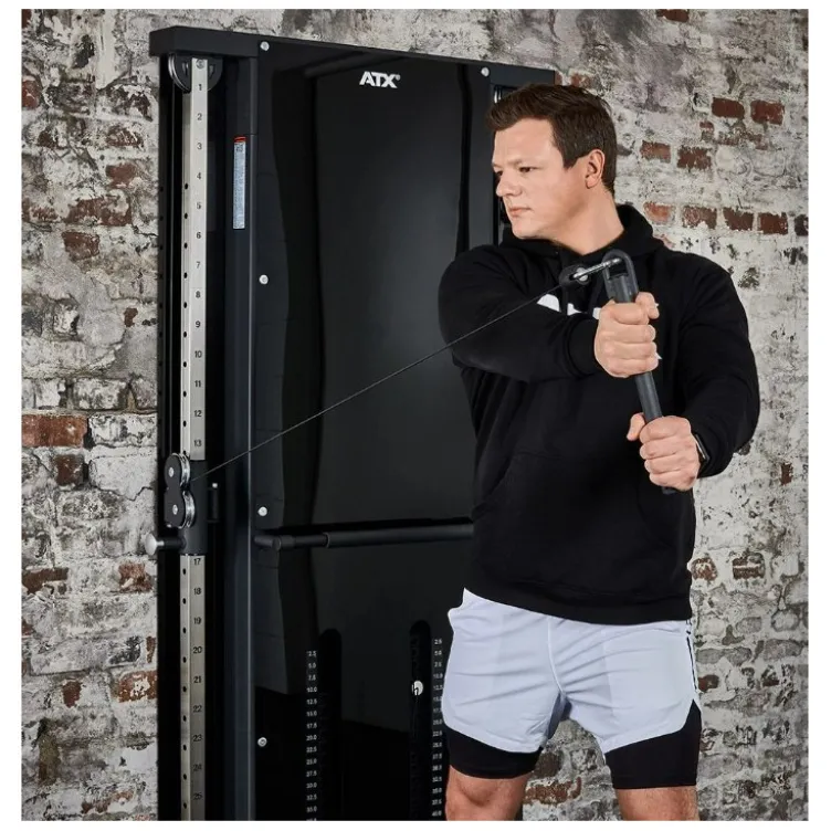 Appareil de tirage poulie vis à vis mural ATX avec capacité de charge 2 x 60 kg