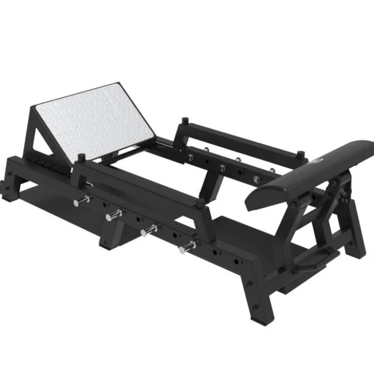 Appareil Hip thrust Titanium Strength 120HT à capacité de charge 300 kg - Supports pour élastiques et barres de musculation