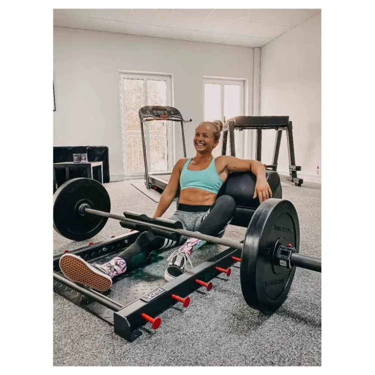 Appareil hip trust pro Titanium Strength 131HT pour entraînements du bas du corps - 12 crochets pour training aux élastiques