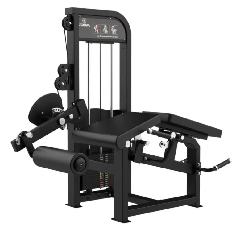 Appareil pro leg extension combo leg curl à charge guidée de qualité professionnelle Titanium Strength Élite Séries EL-S41
