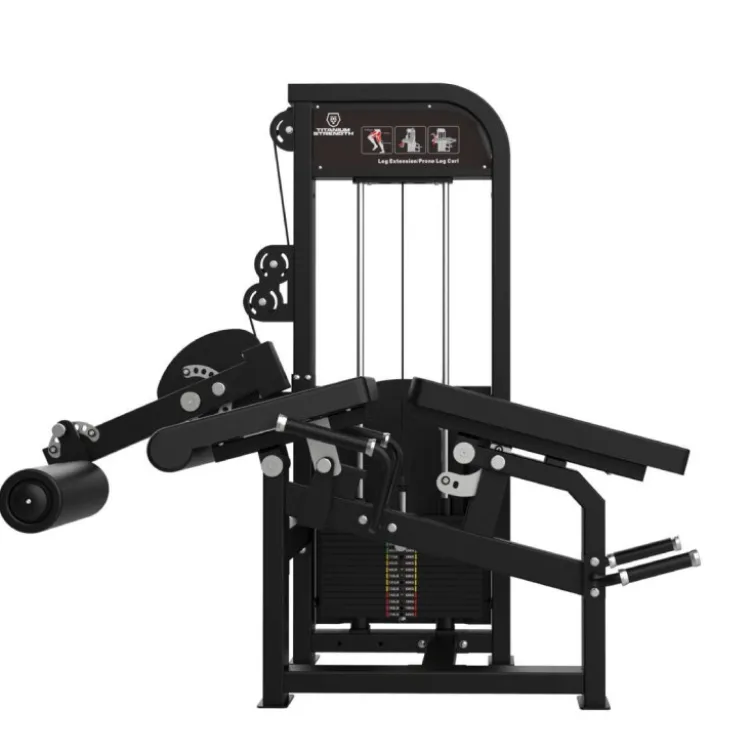 Appareil pro leg extension combo leg curl à charge guidée de qualité professionnelle Titanium Strength Élite Séries EL-S41