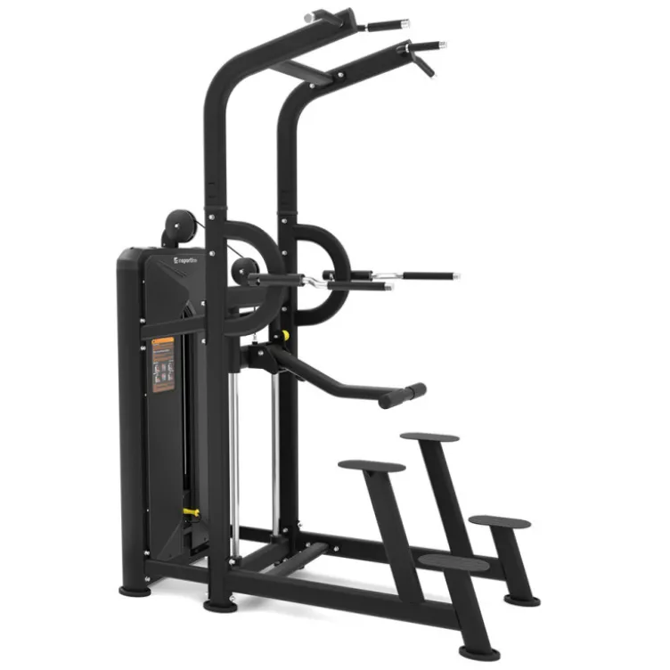Assisted dips et tractions station à charge guidée 85 kg Velocer série pour utilisation pro - Dips et Pull-ups station