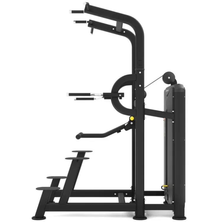 Assisted dips et tractions station à charge guidée 85 kg Velocer série pour utilisation pro - Dips et Pull-ups station