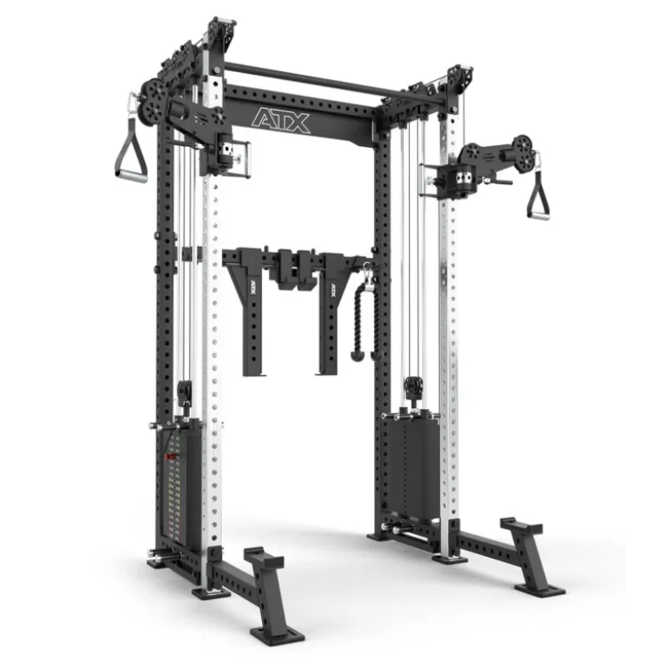 ATX Cable Half Rack 2 x 90 kg à charge guidée avec barre de traction et accessoires