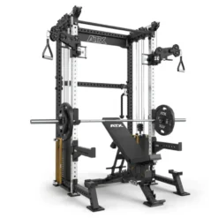 ATX Cable Half Rack 2 x 90 kg à charge guidée avec barre de traction et accessoires