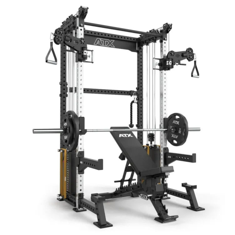 ATX Cable Half Rack 2 x 90 kg à charge guidée avec barre de traction et accessoires