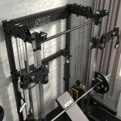 ATX Cable Half Rack 2 x 90 kg à charge guidée avec barre de traction et accessoires
