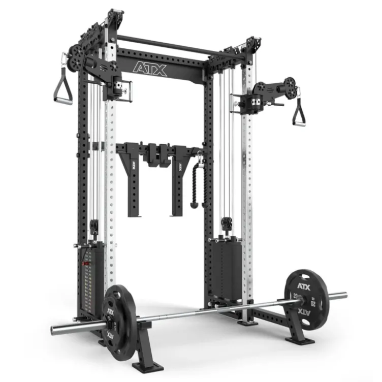 ATX Cable Half Rack 2 x 90 kg à charge guidée avec barre de traction et accessoires