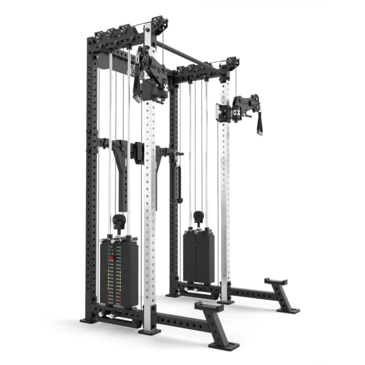 ATX Cable Half Rack 2 x 90 kg à charge guidée avec barre de traction et accessoires