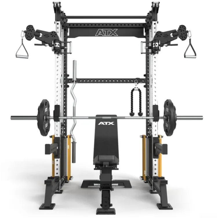 ATX Cable Half Rack 2 x 90 kg à charge guidée avec barre de traction et accessoires