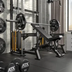 ATX Cable Half Rack 2 x 90 kg à charge guidée avec barre de traction et accessoires