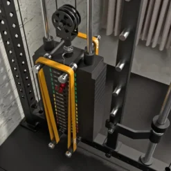 ATX Cable Smith Rack – Rack de musculation complet avec multipresse et colonnes de poids 2 x 90 kg