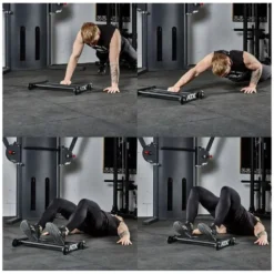 ATX Glute ham roller en métal avec roulettes de diamètre 90 mm - Exercices de musculation