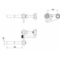 ATX Power Handle pour Jammer Arms ATX séries 600 et 700 - Poignées rotatives avec 4 réglages