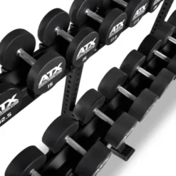 ATX Support de stockage pour haltères ronds avec bacs de rangement de taille universelle - Extensible