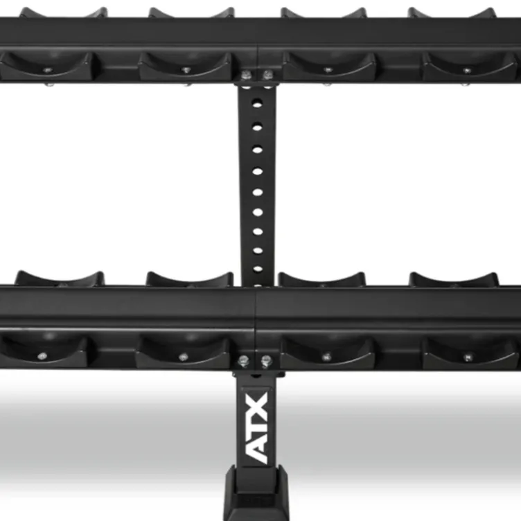 ATX Support de stockage pour haltères ronds avec bacs de rangement de taille universelle - Extensible
