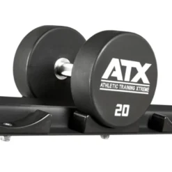 ATX Support de stockage pour haltères ronds avec bacs de rangement de taille universelle - Extensible