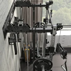 ATX Wall Cable Smith Rack avec Multipresse Guidée et 2 x 90 kg – Station de musculation compacte à fixation murale