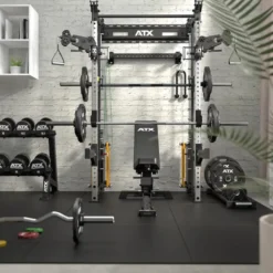 ATX Wall Cable Smith Rack avec Multipresse Guidée et 2 x 90 kg – Station de musculation compacte à fixation murale