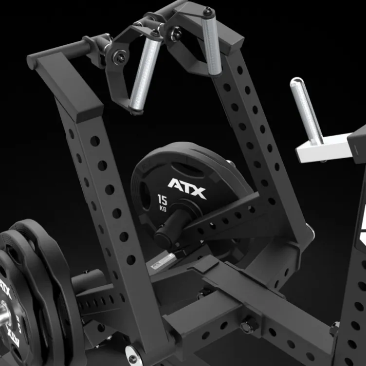 Back contractor machine ATX à charge libre jusqu'à 250 kg avec bras de levier unilatéraux - Row machine