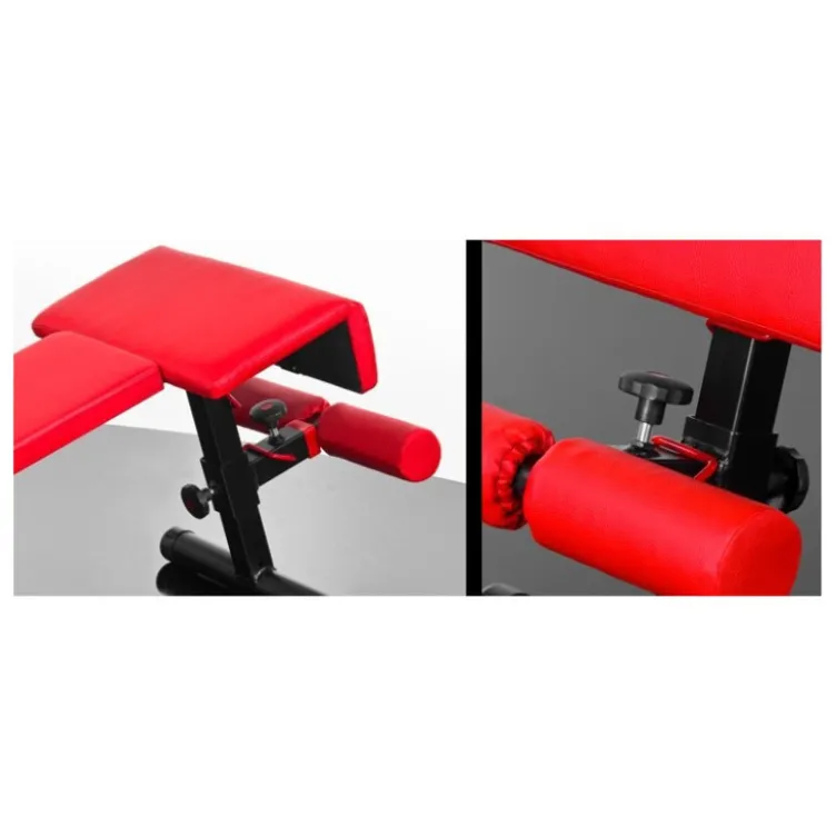 Banc à abdominaux déclinée réglable sur 9 positions charge 400 kg