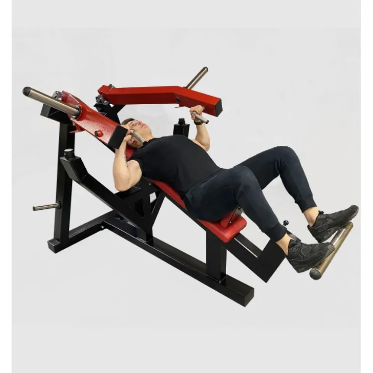 Banc Chest Press à charges libres pour entraînement des pectoraux avec bras convergents - Développé couché incliné