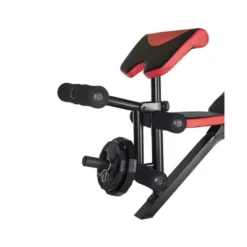 Banc de développé couché homegym réglable avec chandelles, pupitre à biceps et leg curl