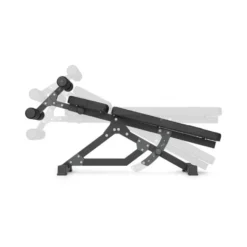 Banc de musculation à abdominaux avec dossier et rouleaux de blocage réglables