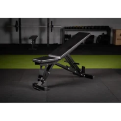 Banc de musculation ajustable avec roulettes de tranpsort pour homegym