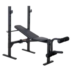 Banc de musculation avec chandelles et option leg curl extension pour Home-Gym - Capacité de charge 230 kg