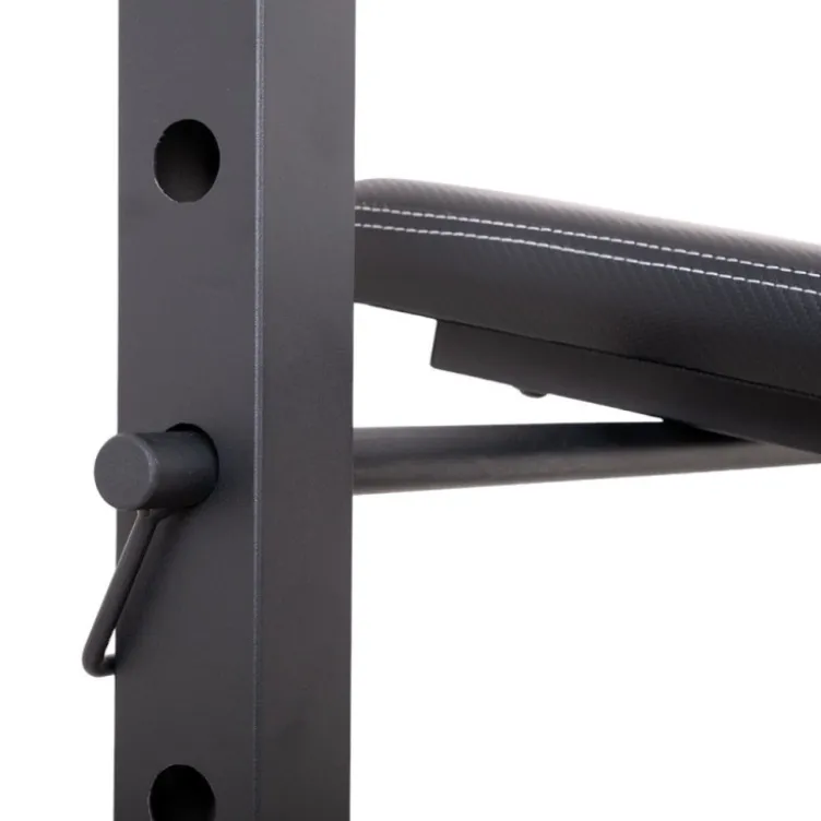 Banc de musculation avec chandelles et option leg curl extension pour Home-Gym - Capacité de charge 230 kg