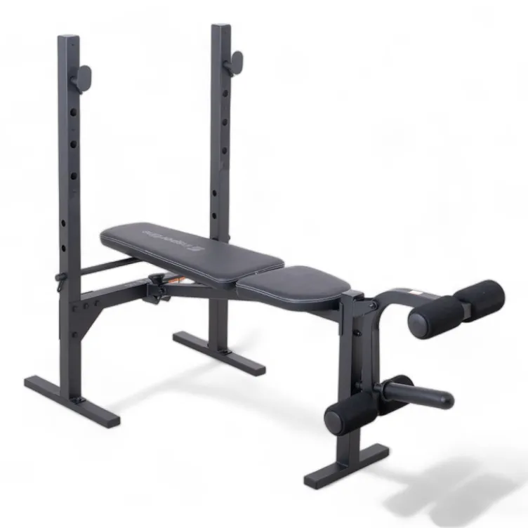 Banc de musculation avec chandelles et option leg curl extension pour Home-Gym - Capacité de charge 230 kg