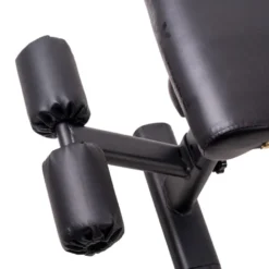 Banc de musculation avec dossier réglable et rouleaux de blocage pour abdominaux - Charge maximale 200 kg