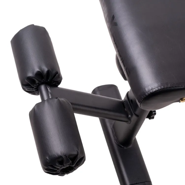 Banc de musculation avec dossier réglable et rouleaux de blocage pour abdominaux - Charge maximale 200 kg