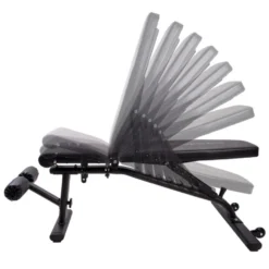 Banc de musculation avec dossier réglable et rouleaux de blocage pour abdominaux - Charge maximale 200 kg